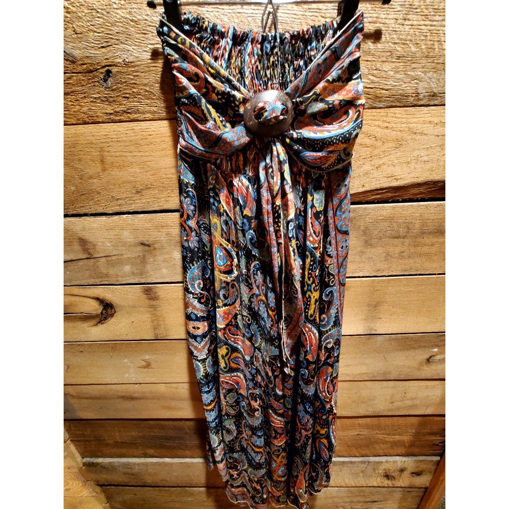 Strapless Summer Midi Dress